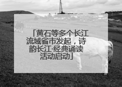 黄石等多个长江流域省市发起，诗韵长江·经典诵读活动启动