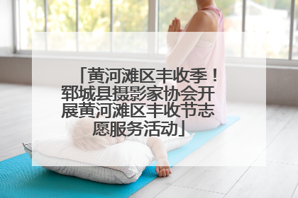黄河滩区丰收季！郓城县摄影家协会开展黄河滩区丰收节志愿服务活动
