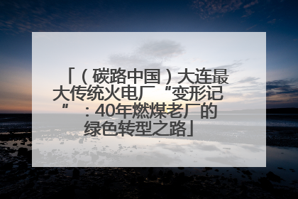 （碳路中国）大连最大传统火电厂“变形记”：40年燃煤老厂的绿色转型之路