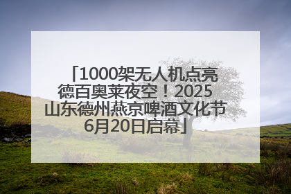 1000架无人机点亮德百奥莱夜空！2025山东德州燕京啤酒文化节6月20日启幕