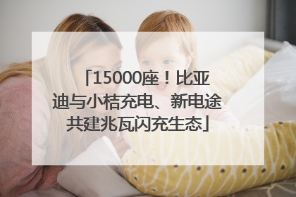 15000座！比亚迪与小桔充电、新电途共建兆瓦闪充生态