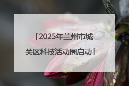 2025年兰州市城关区科技活动周启动