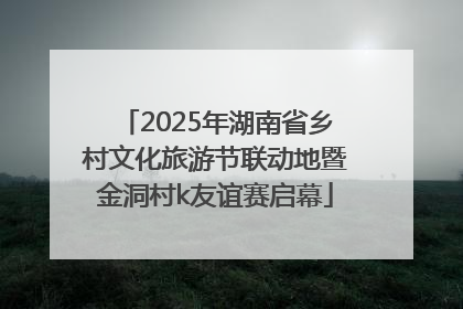 2025年湖南省乡村文化旅游节联动地暨金洞村k友谊赛启幕