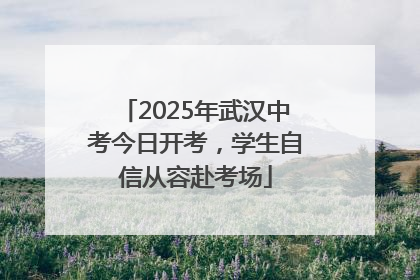 2025年武汉中考今日开考，学生自信从容赴考场