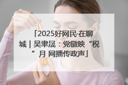 2025好网民·在聊城｜吴聿晟：党徽映“税”月 网播传政声
