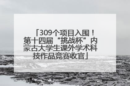 309个项目入围！第十四届“挑战杯”内蒙古大学生课外学术科技作品竞赛收官