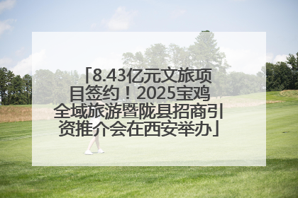 8.43亿元文旅项目签约！2025宝鸡全域旅游暨陇县招商引资推介会在西安举办