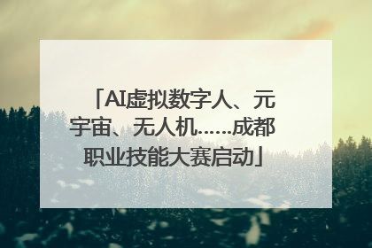 AI虚拟数字人、元宇宙、无人机……成都职业技能大赛启动