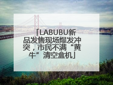LABUBU新品发售现场爆发冲突，市民不满“黄牛”清空盒机